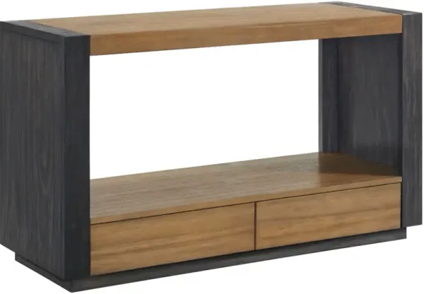 Elements International Breckenridge Black/Light Oak Sofa Table