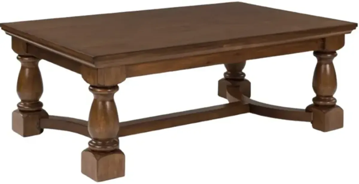 Signature Design by AshleyÂ® Sturlayne Brown Rectangular Cocktail Table