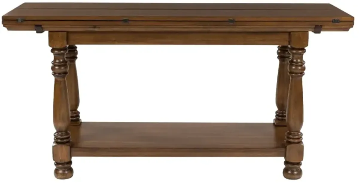 Signature Design by AshleyÂ® Sturlayne Brown Flip Top Sofa Table