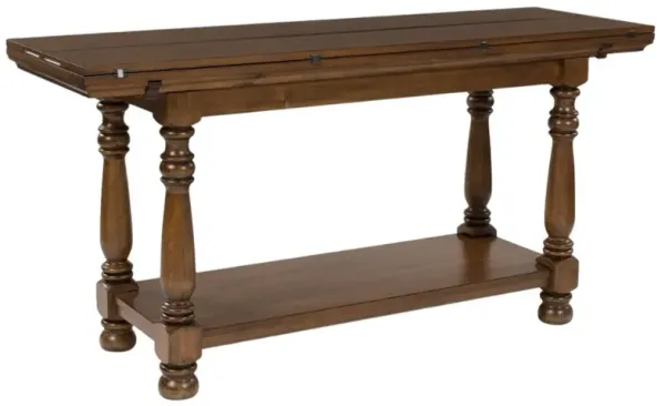 Signature Design by AshleyÂ® Sturlayne Brown Flip Top Sofa Table