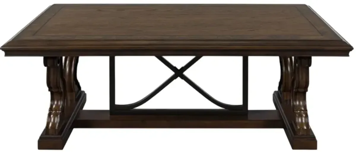 Signature Design by AshleyÂ® Maylee Dark Brown Cocktail Table