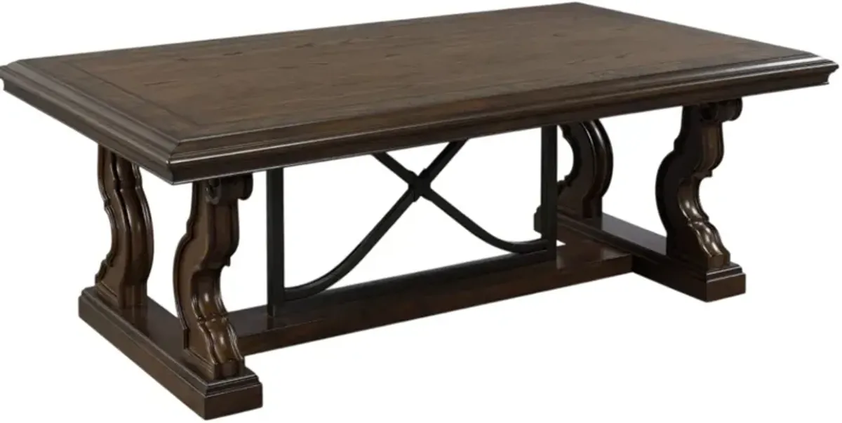 Signature Design by AshleyÂ® Maylee Dark Brown Cocktail Table