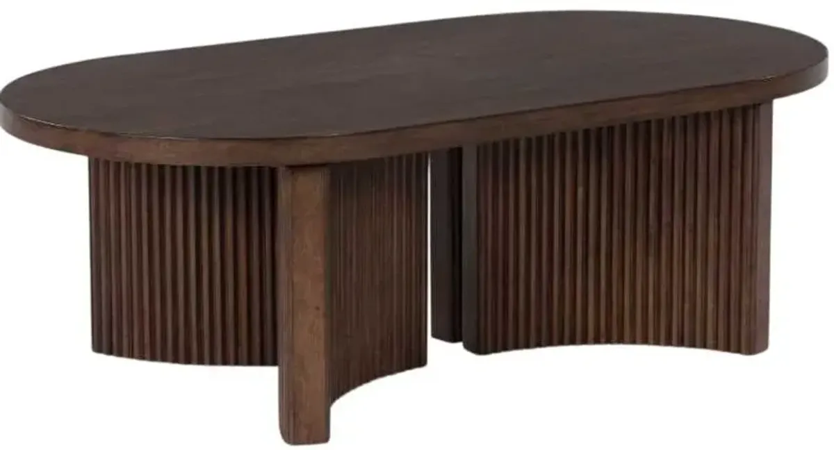 Signature Design by AshleyÂ® Korestone Dark Brown Coffee Table
