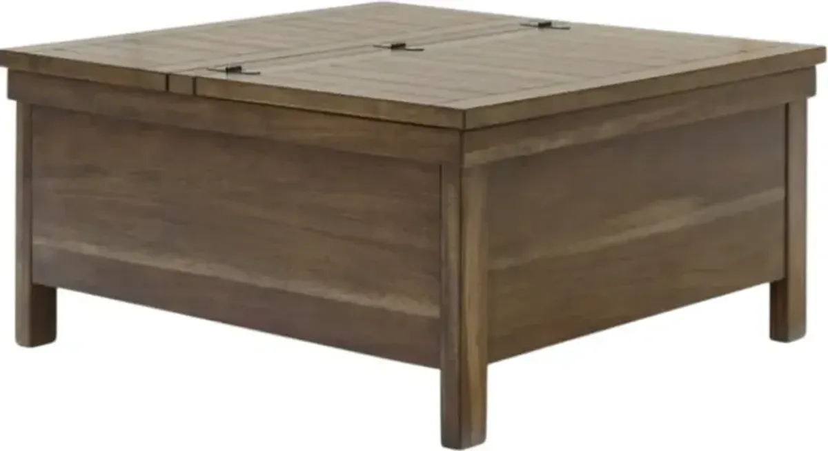 Signature Design by AshleyÂ® Moriville Tobacco Brown Lift-Top Coffee Table