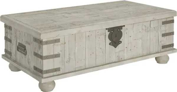 Signature Design by AshleyÂ® Carynhurst Whitewash Gray Lift Top Coffee Table