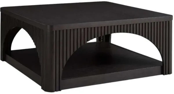 Signature Design by AshleyÂ® Yellink Black Square Coffee Table