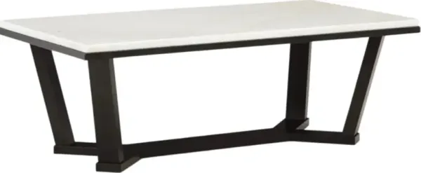 Signature Design by AshleyÂ® Fostead White Coffee Table with Espresso Base