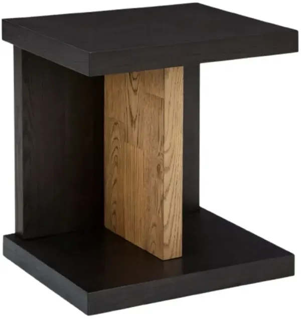 Signature Design by AshleyÂ® Kocomore Dark Warm Brown/Natural Chairside End Table