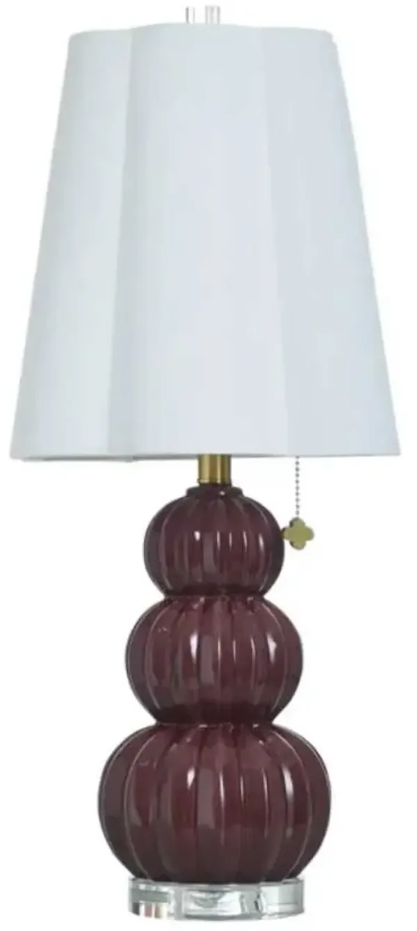 Stylecraft Ophelia Burgandy Table Lamp