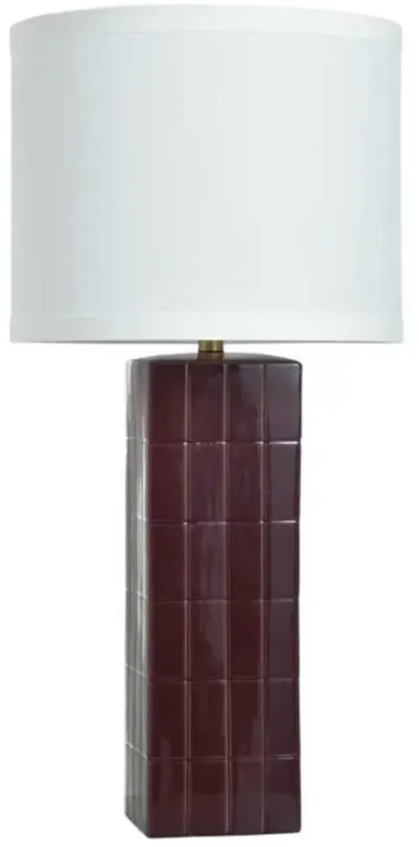 Stylecraft Matilda Burgandy Table Lamp