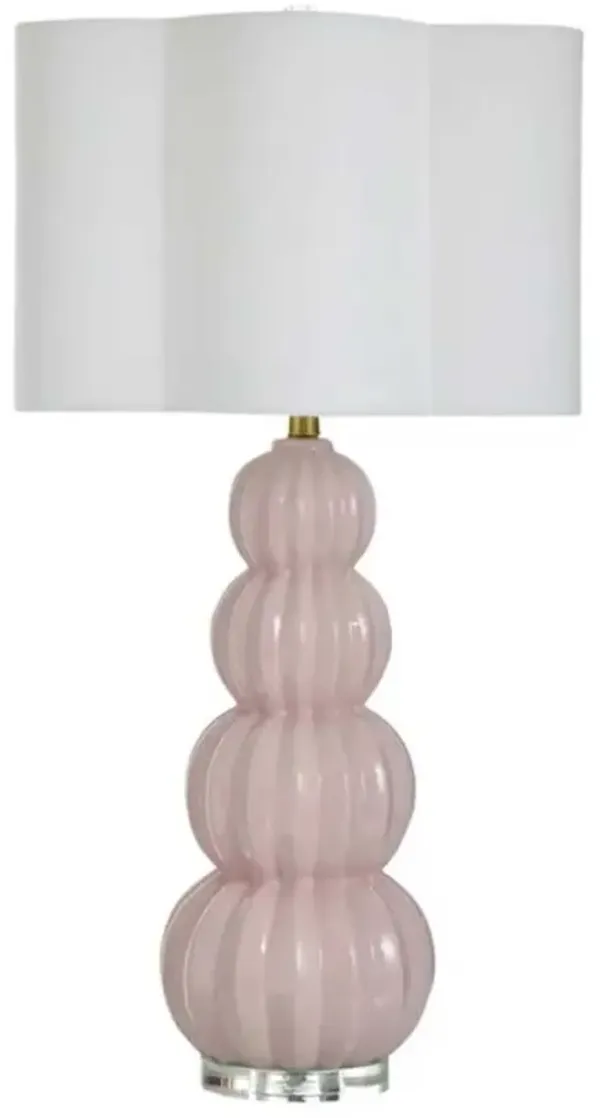 Stylecraft Ophelia Pink Peony 33" Table Lamp