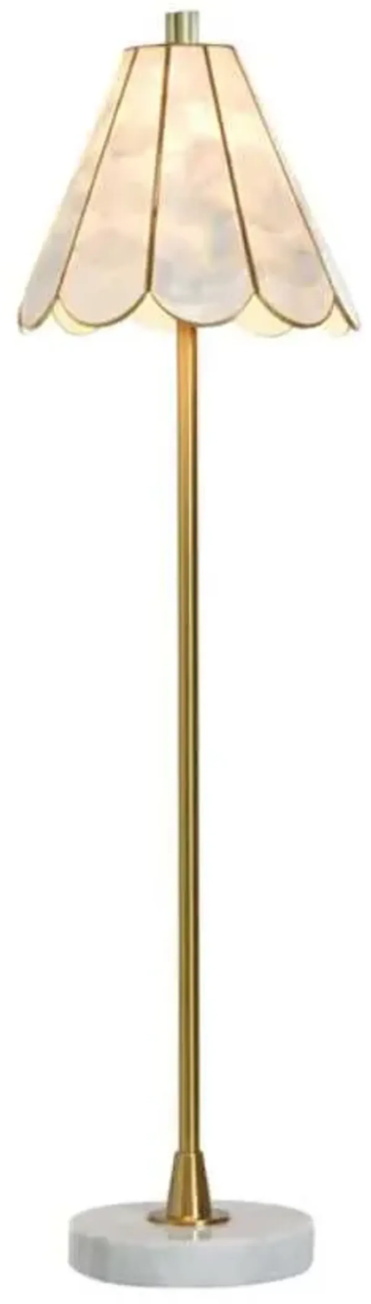 Stylecraft Verity Brass Buffet Table Lamp