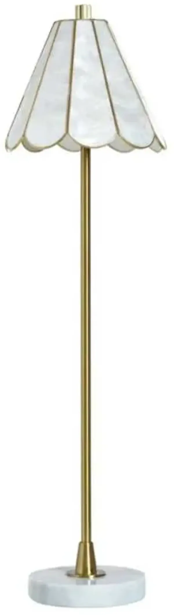 Stylecraft Verity Brass Buffet Table Lamp