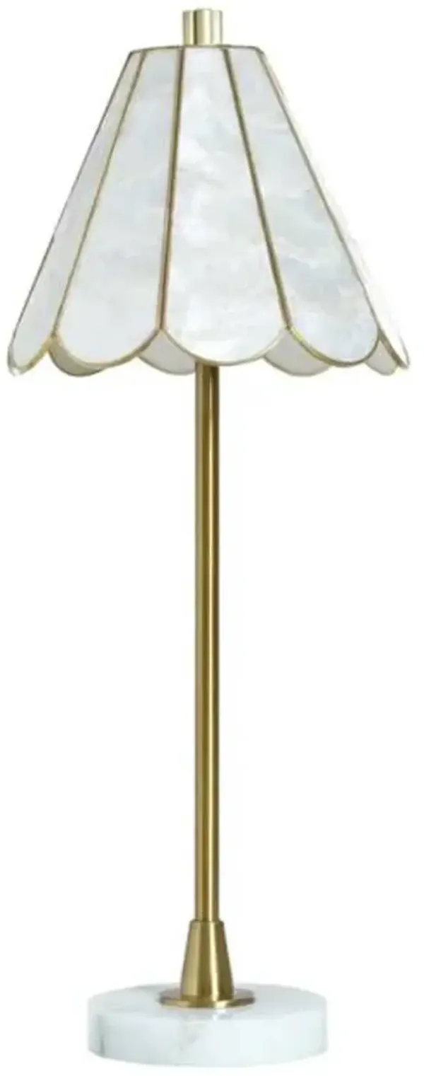 Stylecraft Verity Brass 26" Buffet Table Lamp