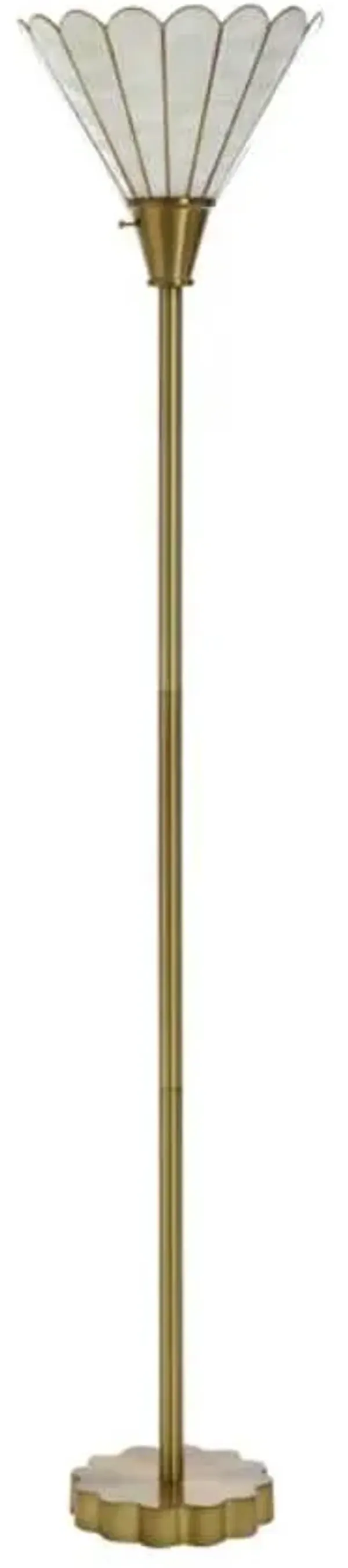 Stylecraft Verity Gold Floor Lamp