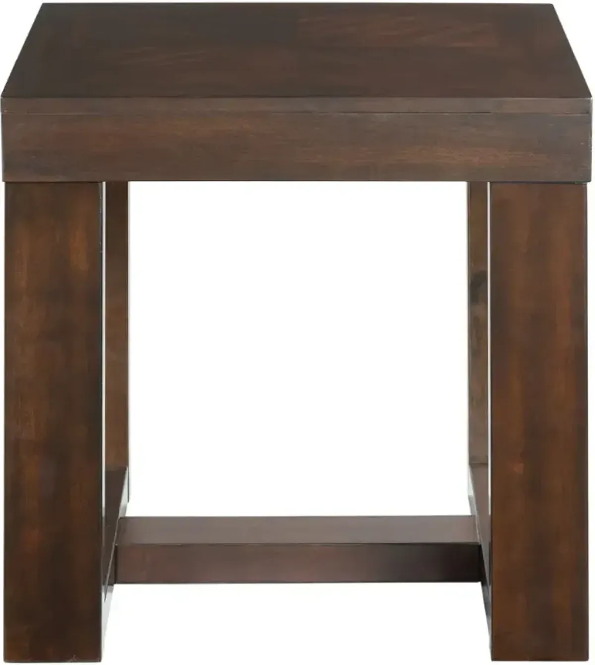 Elements International Hardy Cherry Square End Table