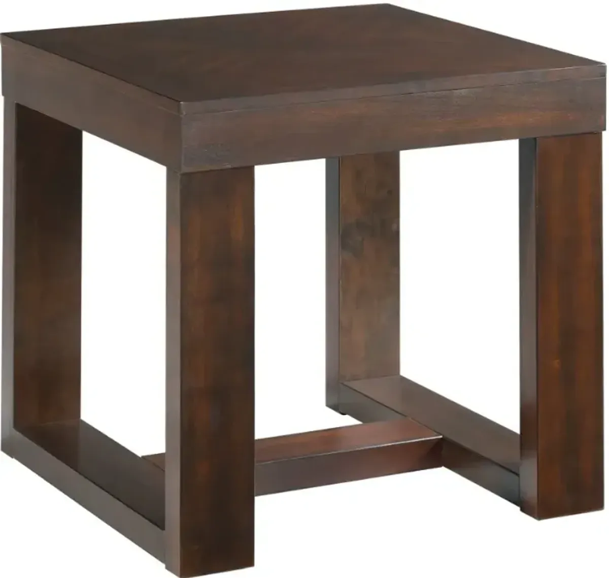 Elements International Hardy Cherry Square End Table