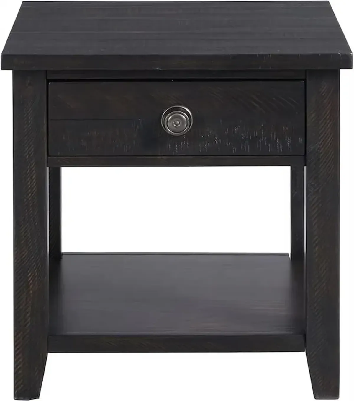 Elements International Kendyl Espresso Occasional End Table