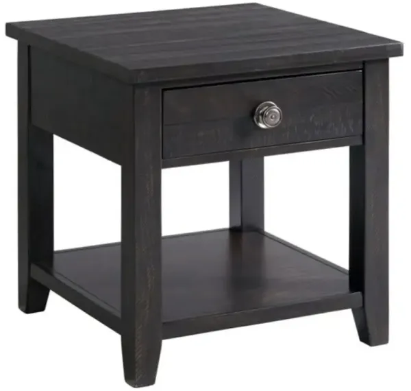 Elements International Kendyl Espresso Occasional End Table
