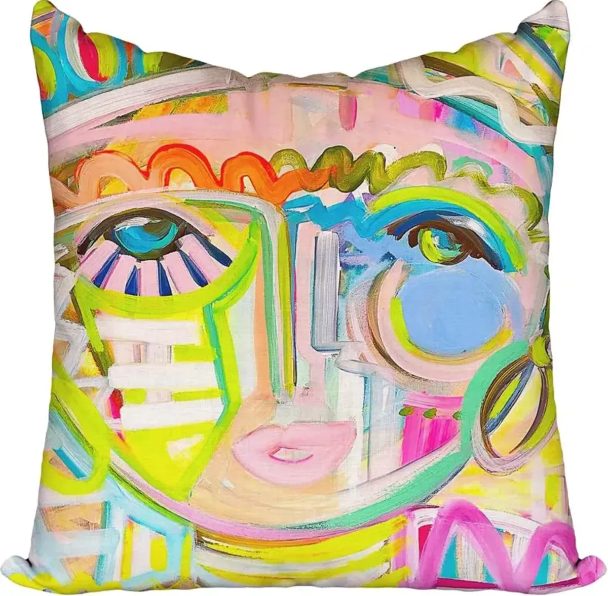 Windy O'Connor Tropicana Chica Toss Pillow
