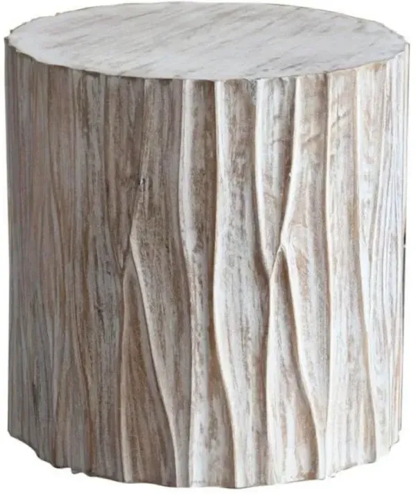 Jaipur Furniture Tasi Whitewash Side Table