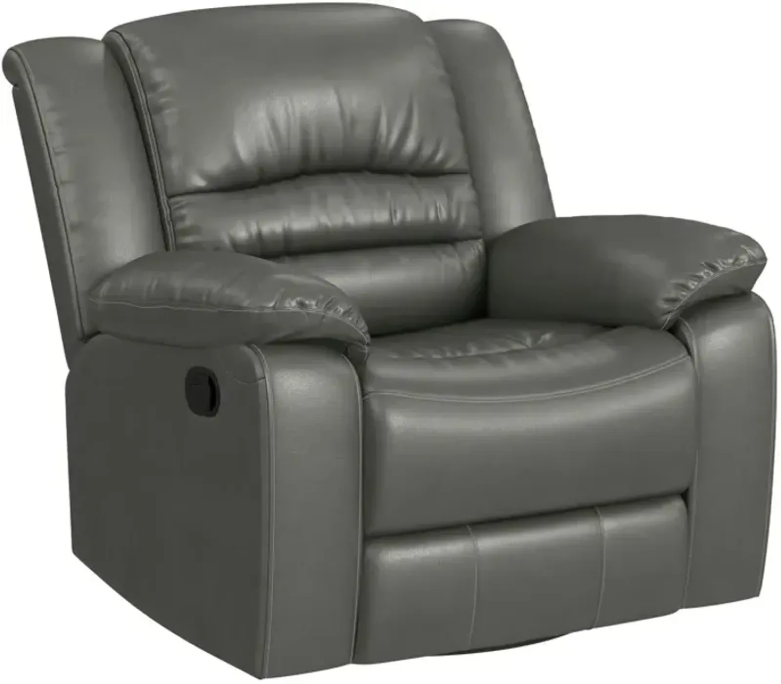 Elements International Marisol Aviarah Gray Manual Glider Swivel Recliner