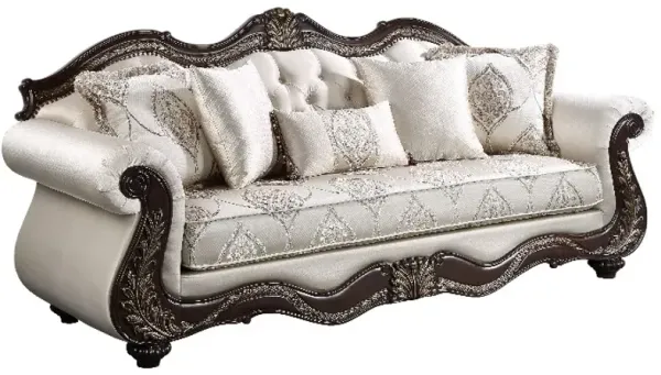 New ClassicÂ® Home Furnishings Palazzo Marina Brown/White Sofa