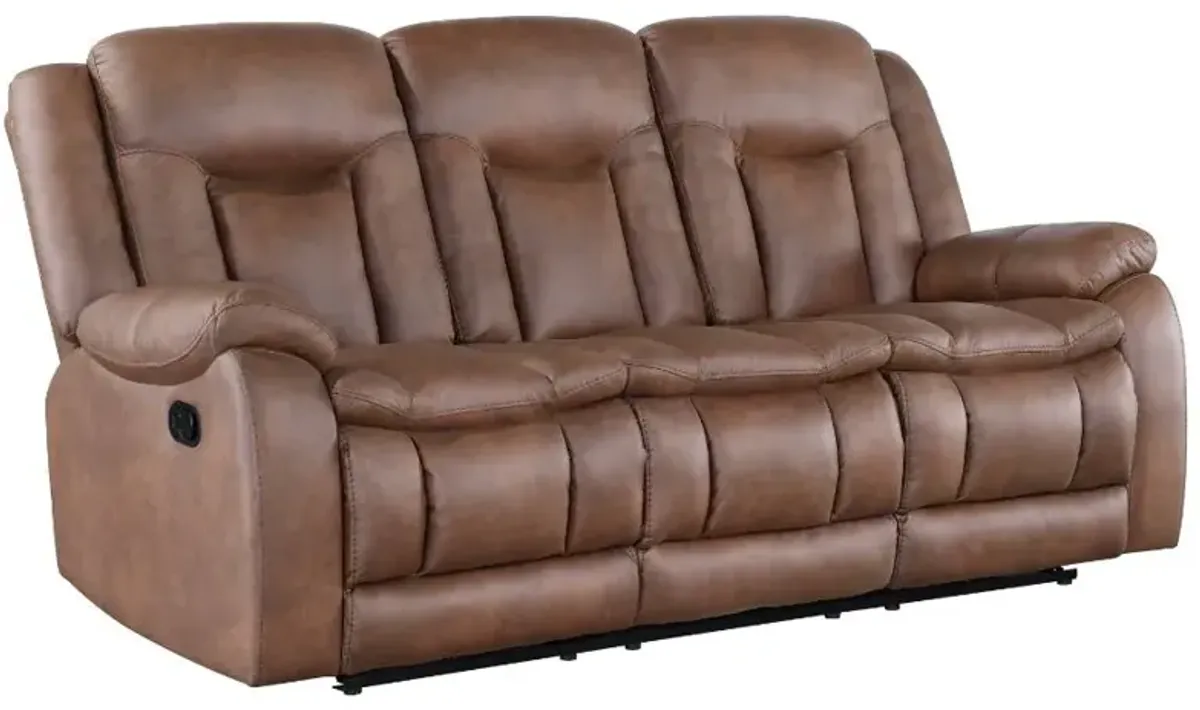 New ClassicÂ® Home Furnishings Morello Brown Dual Manual Reclining Sofa