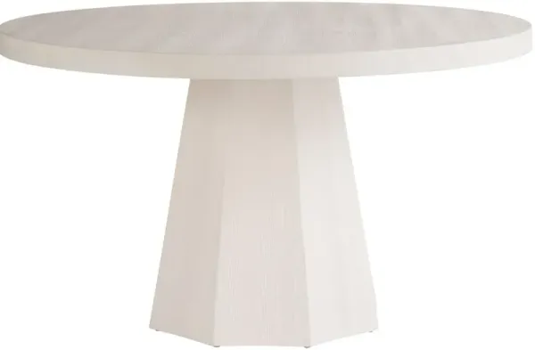 Universal Weekender Coastal Living Home Mackinaw White Sand Round Dining Table