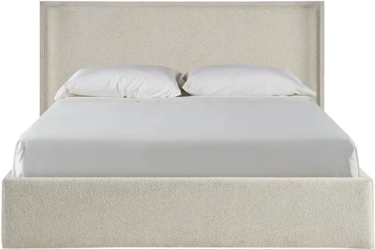 Universal Explore Home Avaline Owen Sheldon Ivory/White Oak Queen Storage Bed