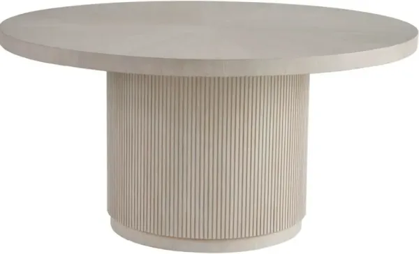 Universal Explore Home Avaline Carmen White Oak Round Dining Table