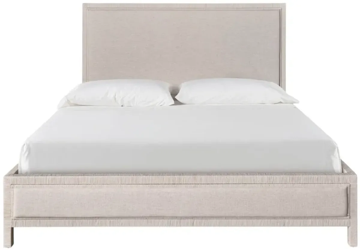 Universal Explore Home Oasis- Coastal Living Home Tidal Nomad Snow/White Rattan Queen Panel Bed