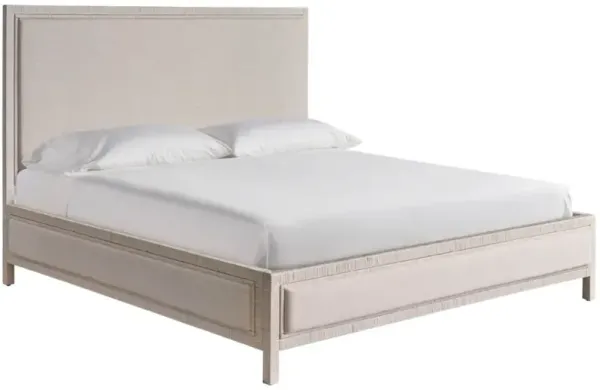 Universal Explore Home Oasis- Coastal Living Home Tidal Nomad Snow/White Rattan Queen Panel Bed