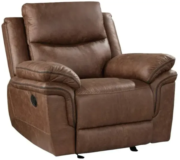 New ClassicÂ® Home Furnishings Ryland Brown Manual Glider Recliner