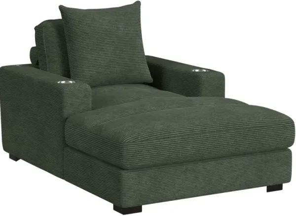 Elements International Arizona Steno Olive Chaise