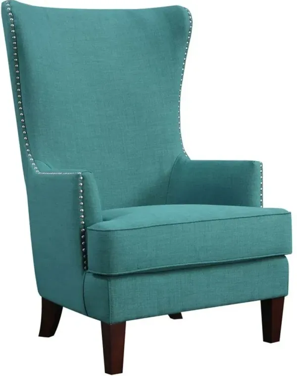 Elements International Kori Heirloom Teal Accent Chair