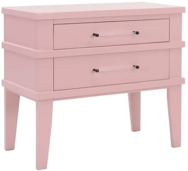 Vintage Furniture Evans Pink 2-Drawer Accent Chest