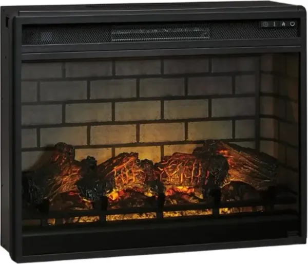 Signature Design by AshleyÂ® Entertainment Accessories Black Large Insert Infrared Fireplace