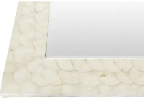 Surya Whitaker White Wall Mirror