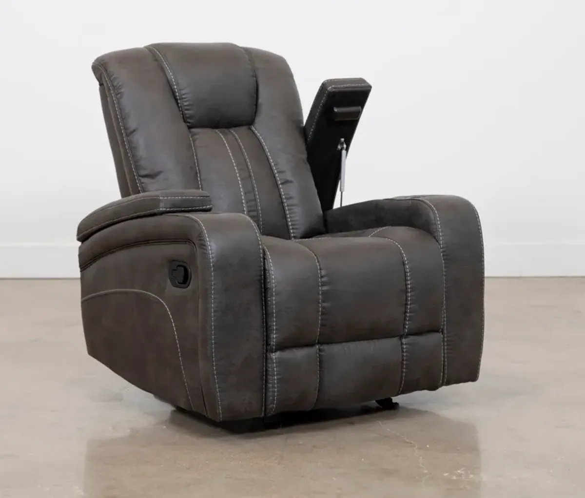 Man Wah Gray Glider Recliner