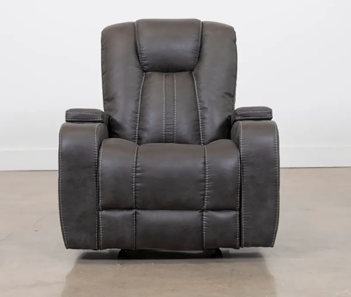 Man Wah Gray Glider Recliner