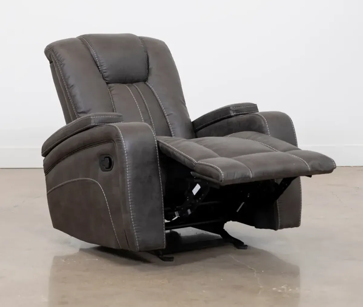 Man Wah Gray Glider Recliner
