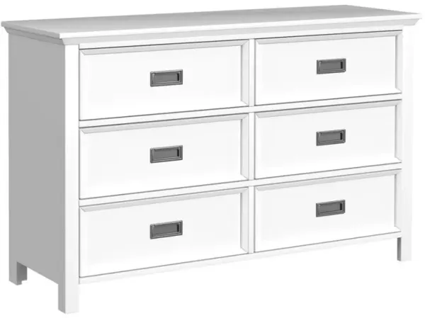 Elements International Hampton Kids White Dresser 