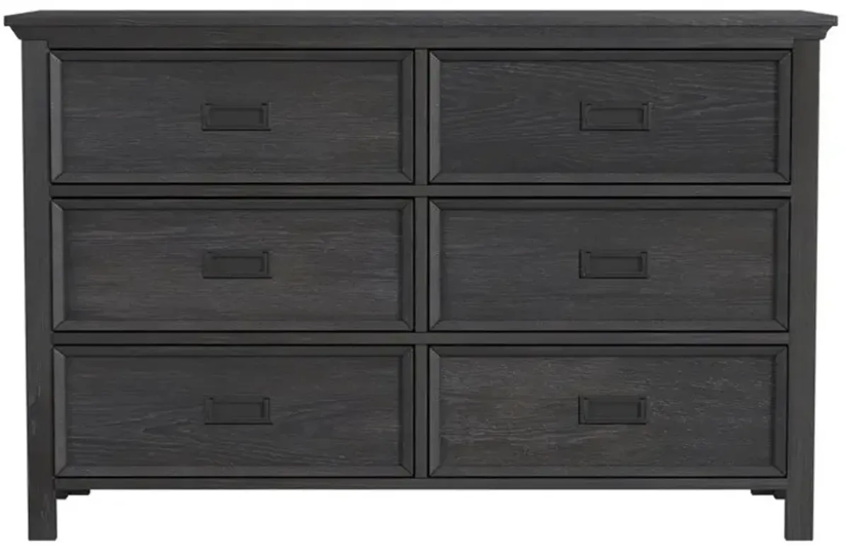 Elements International Hampton Kids Charcoal Dresser 