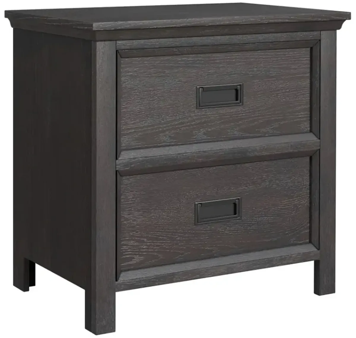 Elements International Hampton Kids Charcoal Nightstand