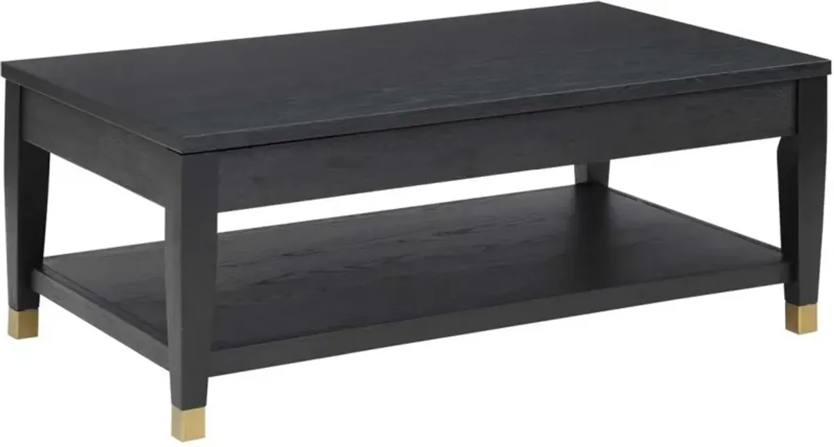 Steve Silver Co. Yves Rubbed Charcoal Lift-Top Cocktail Table