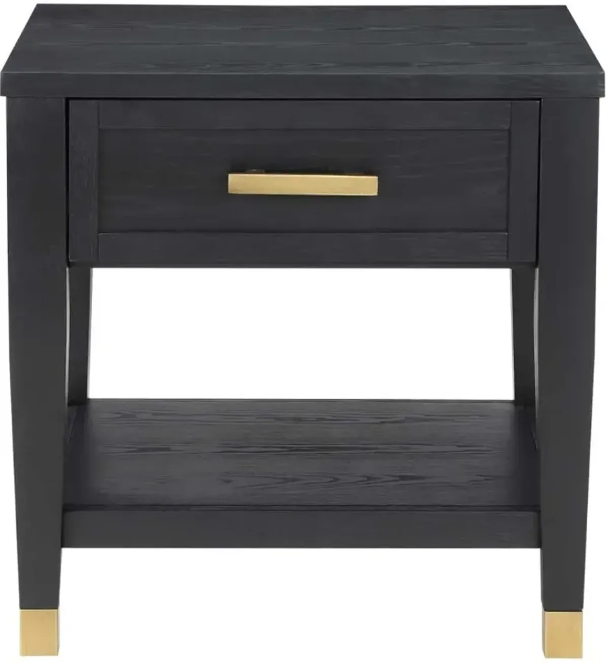 Steve Silver Co. Yves Rubbed Charcoal End Table