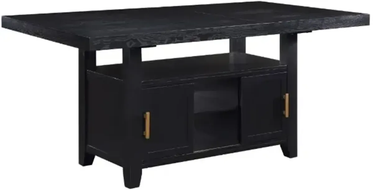 Steve Silver Co. Yves 7-Piece Charcoal/Gray Counter Dining Set