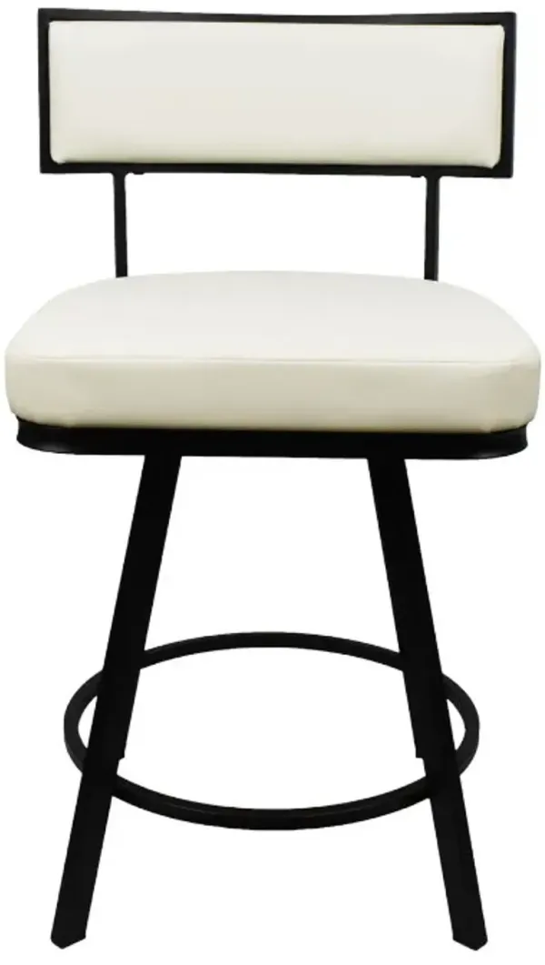 Steve Silver Co. Zenon Black/White Counter Stool