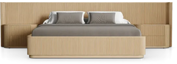 Surabaya Extended Bed with Nightstands